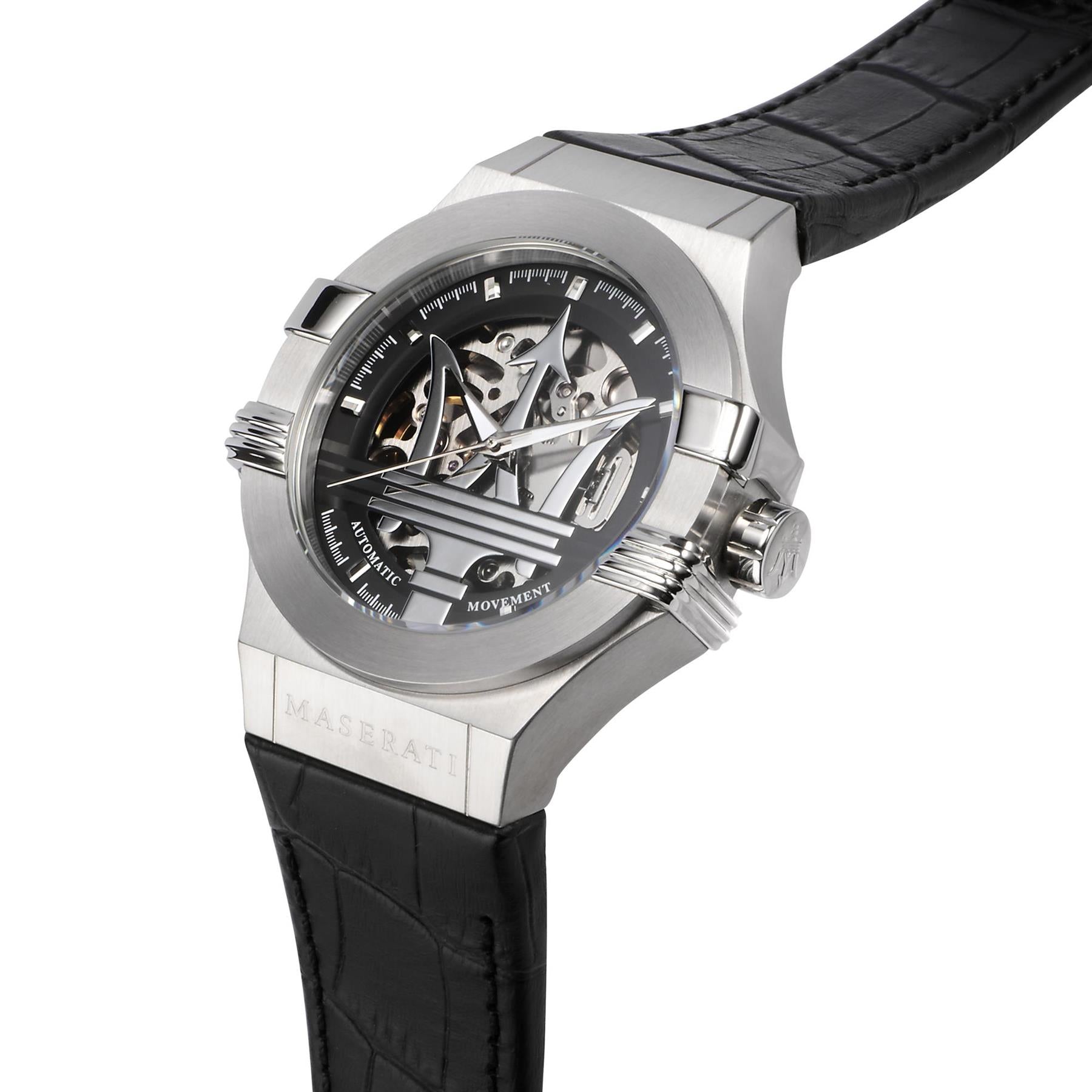 Maserati R8821108001 Potenza Automatik Schwarzes Zifferblatt Herren Uhr Maserati R8821108001 Potenza Automatik Schwarzes Zifferblatt Herren Uhr